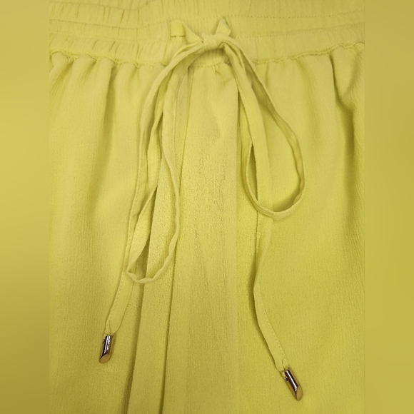 Marciano Yellow High Slit Beaded Pants - Picture 4 of 9